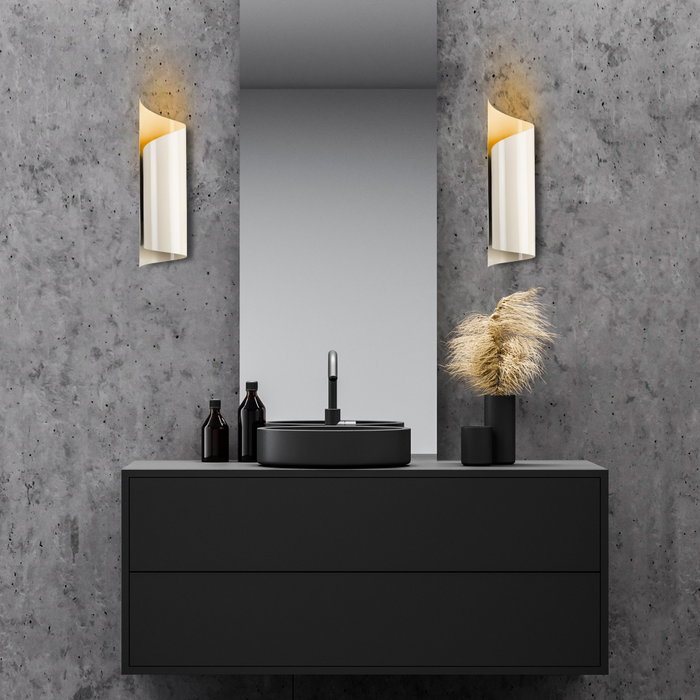 Opviq Lámpara de pared de hierro color crema Opviq Lámpara de pared de hierro color crema
